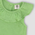 Solid Dress For Baby Girl - Light Green - MEME