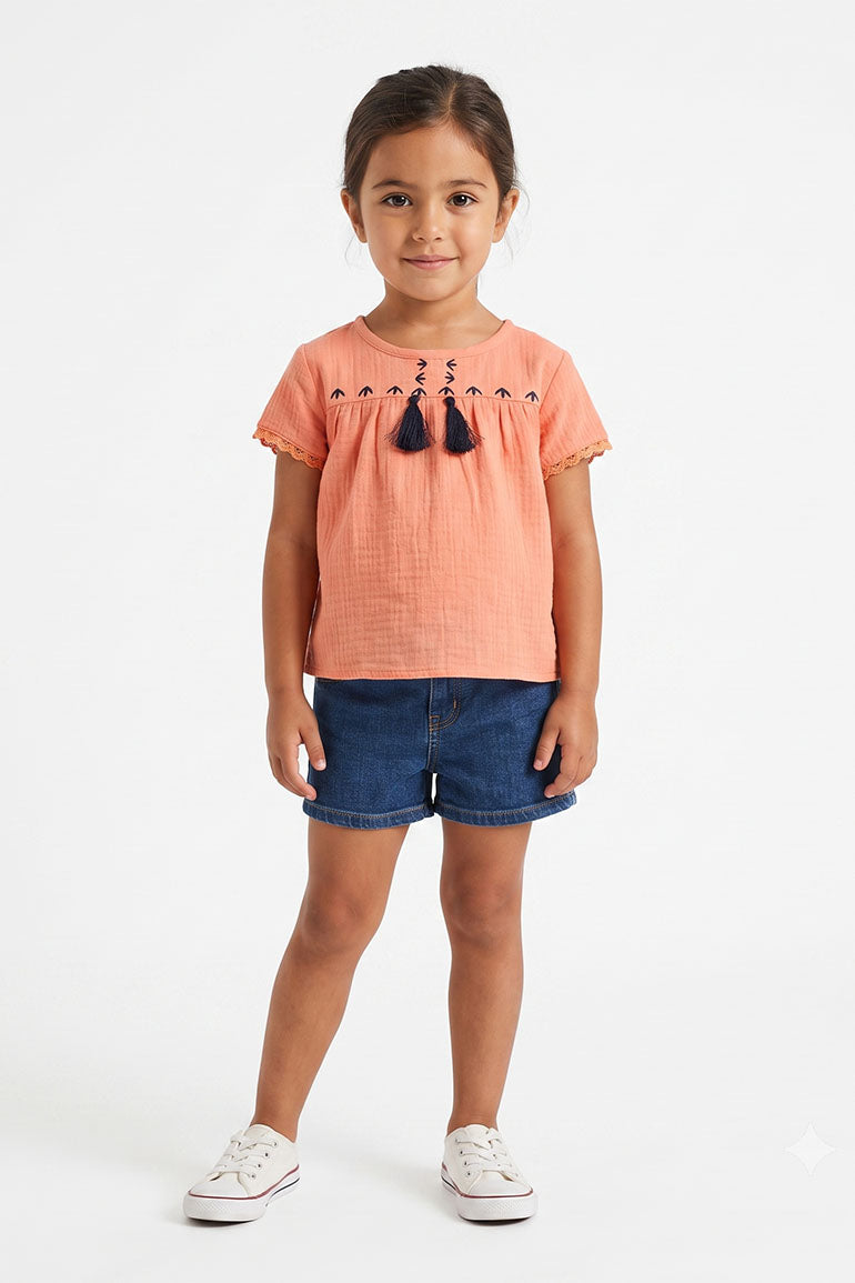 EMBROIDERED BLOUSE FOR BABY GIRLS