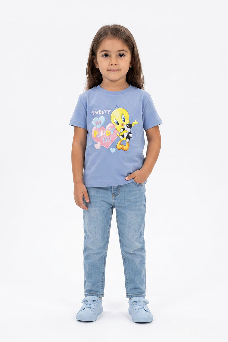 CHARACTER GRAPHIC T-SHIRT FOR BABY GIRLS
