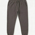 Boys' acorn jogger trousers, elastic waistband with drawstring and cuffed legs