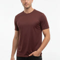 Active Performance Crew Neck T-Shirt for Men - Maroon - MEME