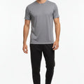 Active Performance Crew Neck T-Shirt for Men - Steel Grey - MEME