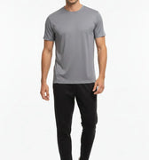 Active Performance Crew Neck T-Shirt for Men - Steel Grey - MEME