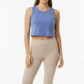 Activewear Crop Top for Women - Blue - MEME