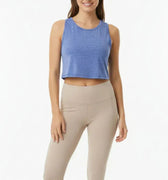 Activewear Crop Top for Women - Blue - MEME