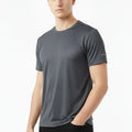 Active Performance Crew Neck T-Shirt for Men - Charcoal Grey - MEME