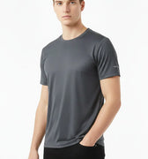 Active Performance Crew Neck T-Shirt for Men - Charcoal Grey - MEME