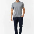 Active Performance Mesh T-Shirt for Men - Light Grey - MEME