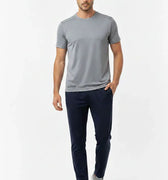 Active Performance Mesh T-Shirt for Men - Light Grey - MEME