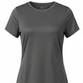 Activewear T-Shirt for Women - Charcoal Grey - MEME