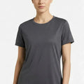 Activewear T-Shirt for Women - Charcoal Grey - MEME