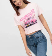 Printed T-Shirt For Women - Pink - MEME