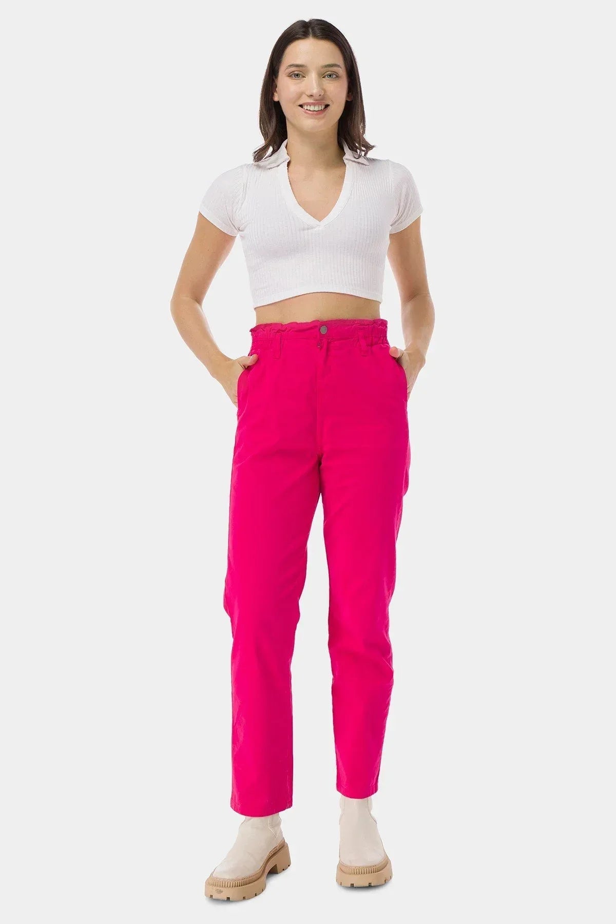 Chinos Trouser For Women - Pink - MEME