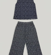 Floral Co-Ord Set for Girls - Navy - MEME