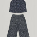 Floral Co-Ord Set for Girls - Navy - MEME