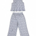 Floral Co-Ord Set for Girls - White - MEME