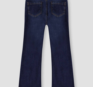 Dark Wash Flared Denim Jeans 