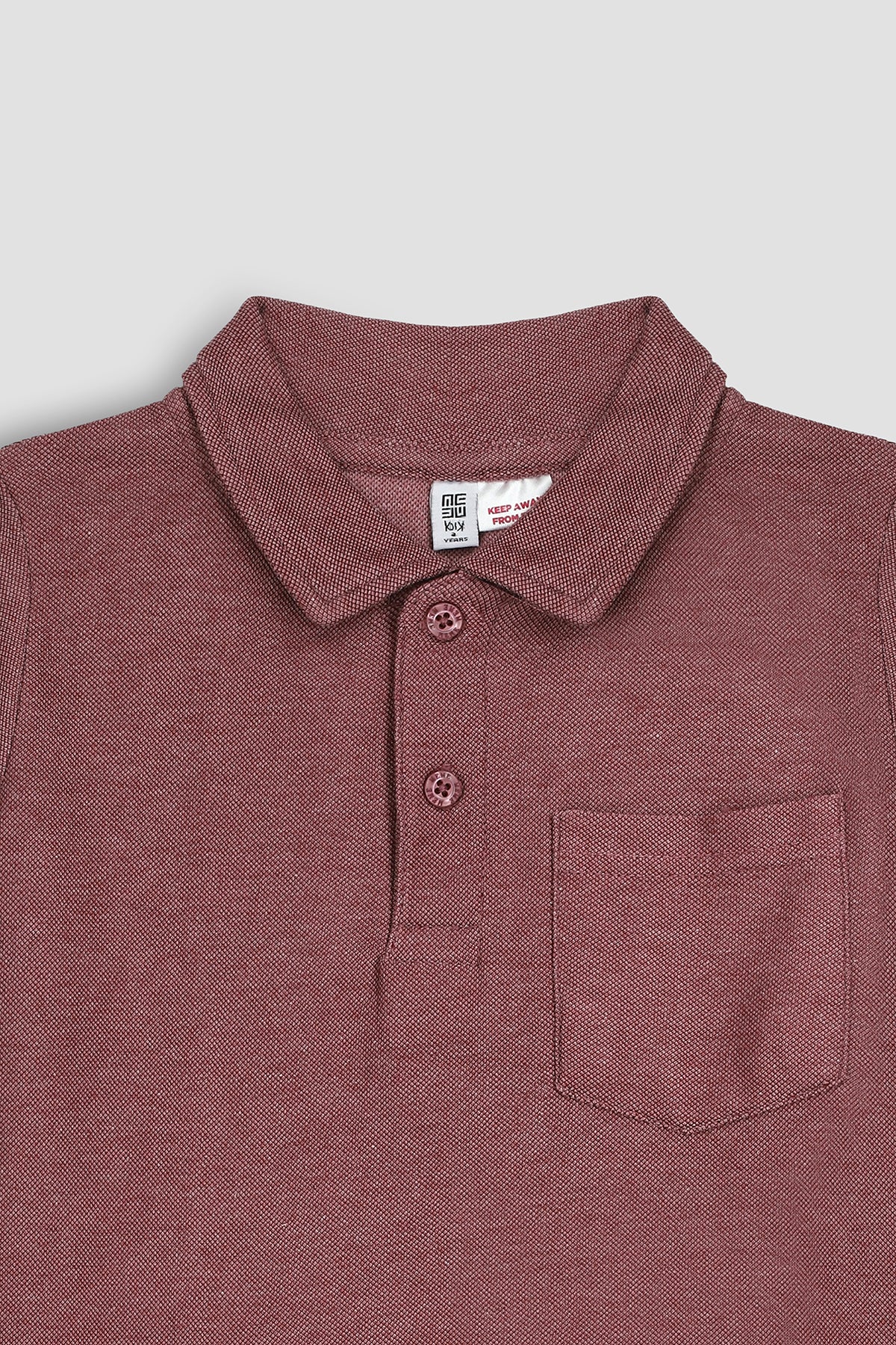 Polo T-Shirt For Boy - BURGUNDY