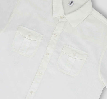 Solid Button Down Shirt 