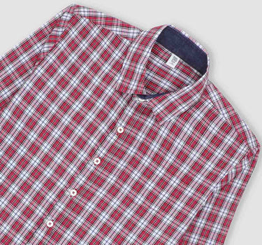 Boy's Checkered Button Down 