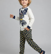 Batman Graphic Pajama Set for Boys - Ecru - MEME