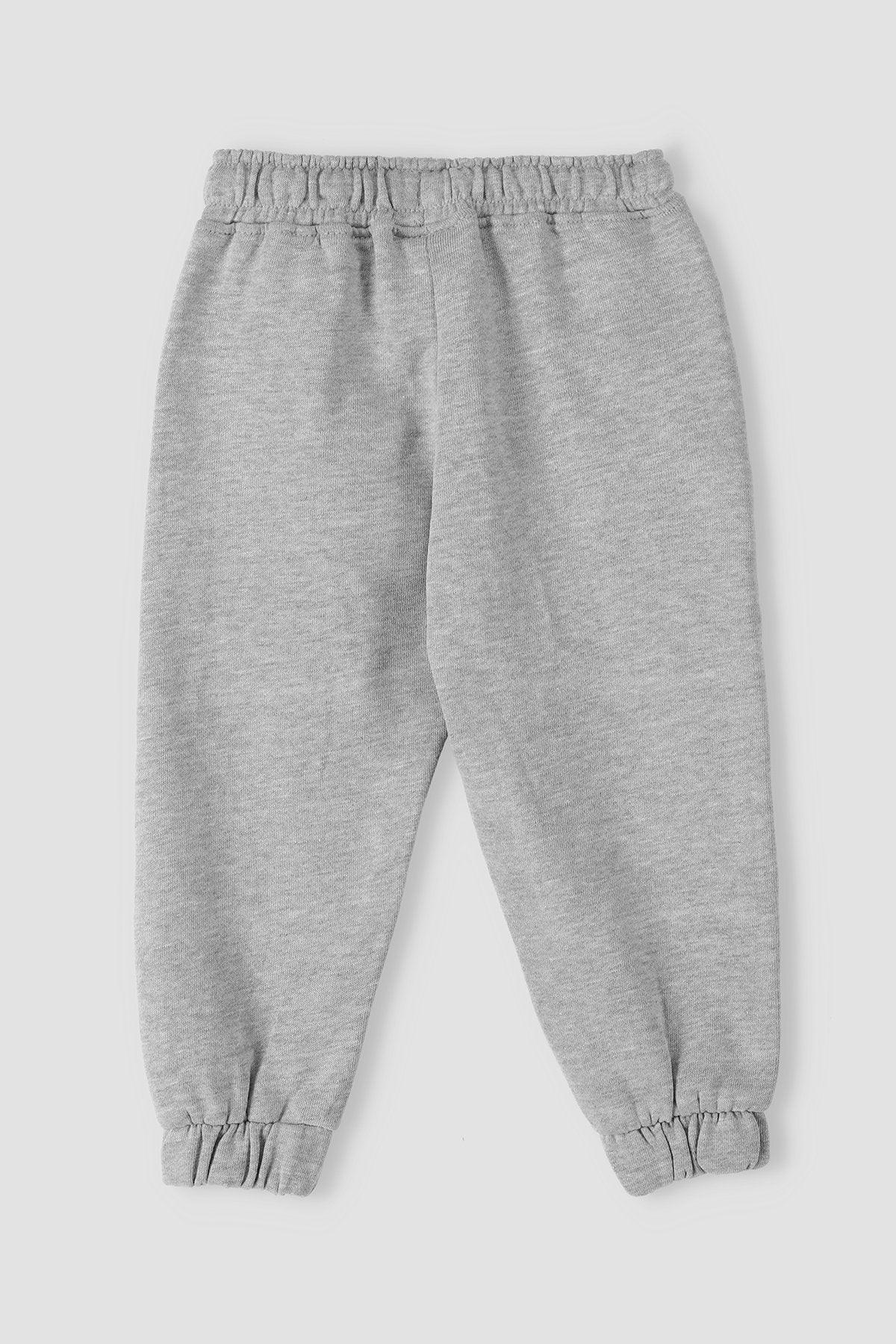 Zipper Pant For Baby Boy - Light Grey - MEME