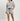 Bear Print Pajama Set For Women - White - MEME