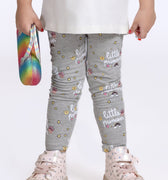 Girls Printed Leggings 