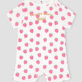 Baby Girl Strawberry Printed Romper 