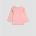 Printed T-Shirt For Baby Girl - PINK Back Side