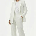 Blazer Co-Ord Set for Women - White - MEME