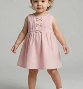 Dress For Baby Girl - Light Pink - MEME