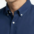 Button-Down Shirt for Men - Navy Blue - MEME