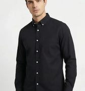 Button-Down Shirt for Men - Black - MEME