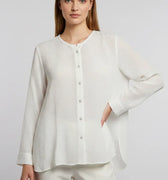 Button-Down Shirt for Women - White - MEME
