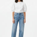 Button-Down Shirt for Women - White - MEME