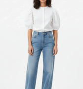 Button-Down Shirt for Women - White - MEME