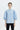 Sleeve Button-Up Shirt for Women - Light Blue - MEME