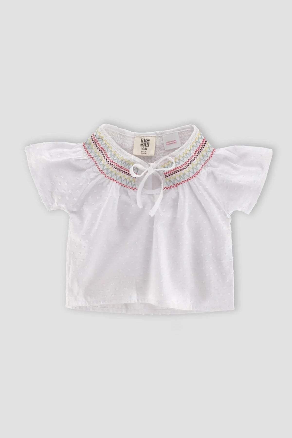 Blouse For Baby Girl - White