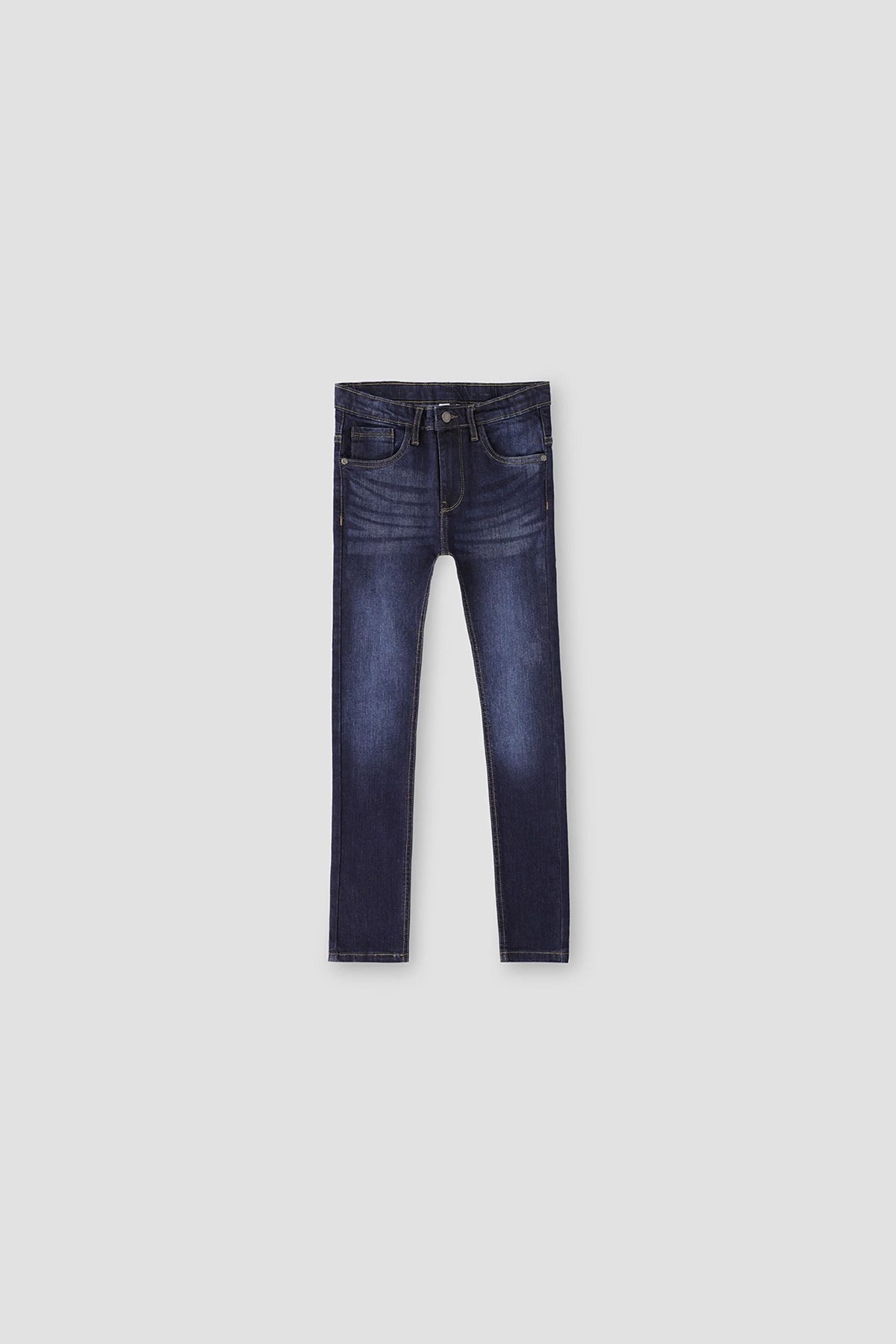 Dark Wash Denim Jeans For Girl - Dark Blue