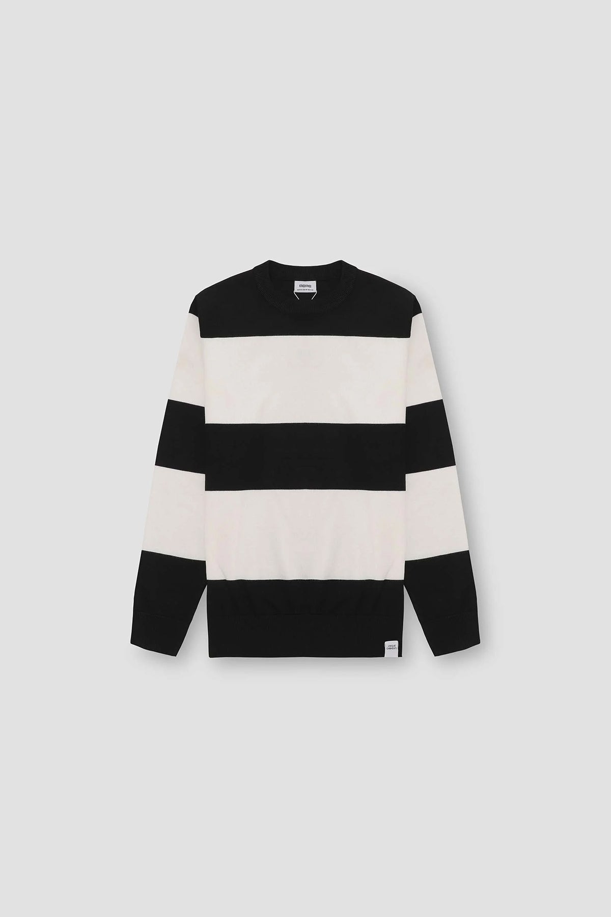 Bold Striped Sweater For Men - Black