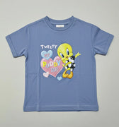 Looney Tunes T-Shirt For Baby Girl - Blue - MEME