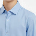 Classic Button-Down Shirt for Boys - Light Blue - MEME
