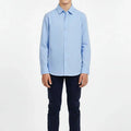 Classic Button-Down Shirt for Boys - Light Blue - MEME