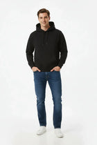 Classic Pullover Hoodie for Men - Black - MEME
