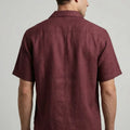 Collar Shirt For Men - Maroon - MEME