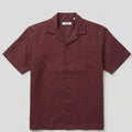 Collar Shirt For Men - Maroon - MEME