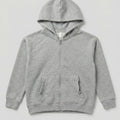 Cozy Zip Hoodie for Kids - Grey - MEME