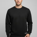 Crew Neck Sweatshirt For Men - Black - MEME