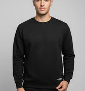 Crew Neck Sweatshirt For Men - Black - MEME